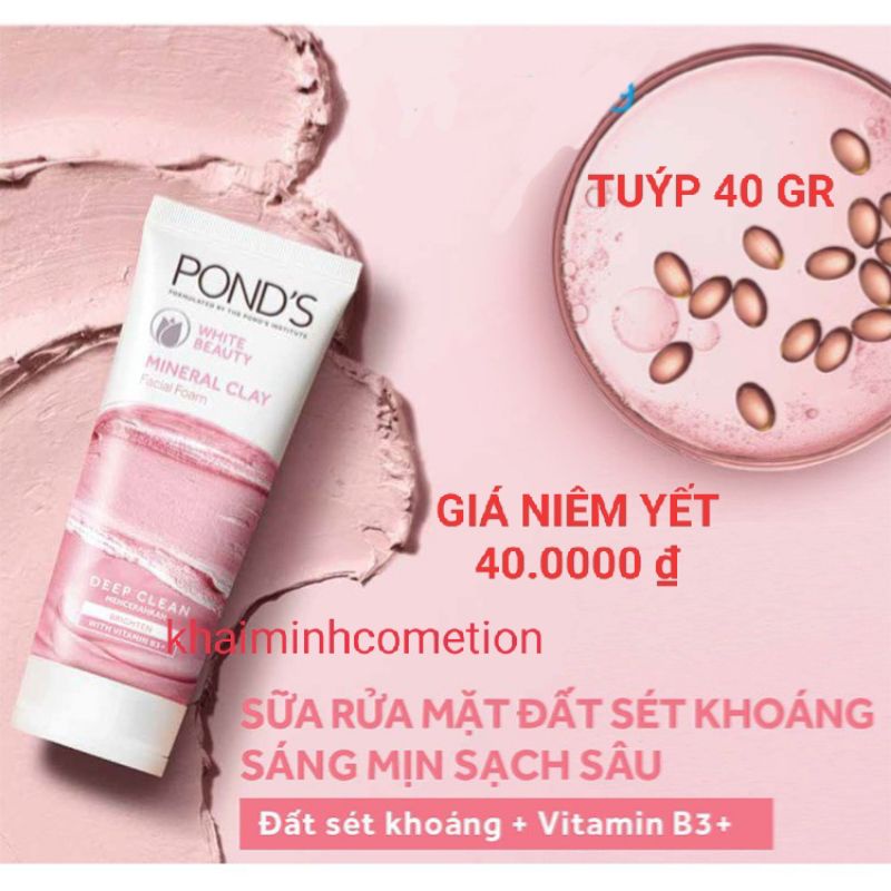Sữa rửa mặt Pond's đất sét 40 gr