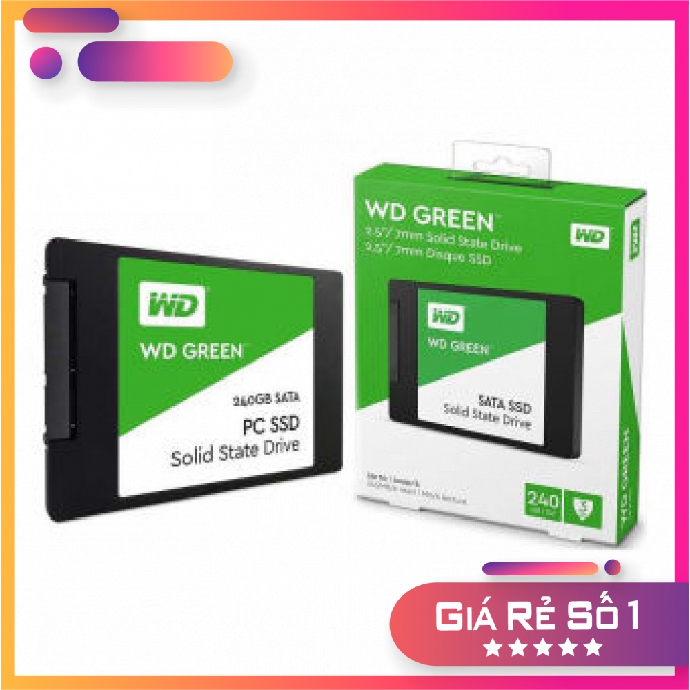 Ổ cứng SSD WD Green 240 GB SATA3 2.5 inch hàng bảo hành 36 tháng