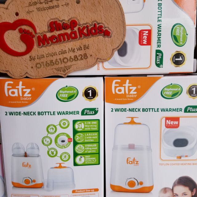 Máy hâm sữa 2 bình cổ rộng - Thế hệ mới Fatz Baby FB3012SL