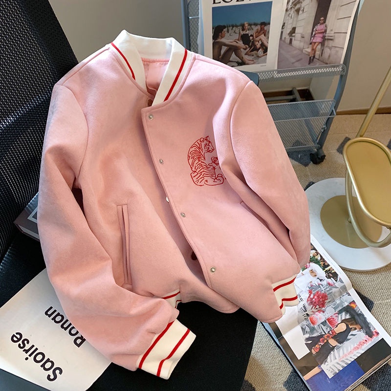 Áo Khoác Bóng Chày Thiết Kế Mới Thời Trang Mùa Thu Dành Cho Nữ