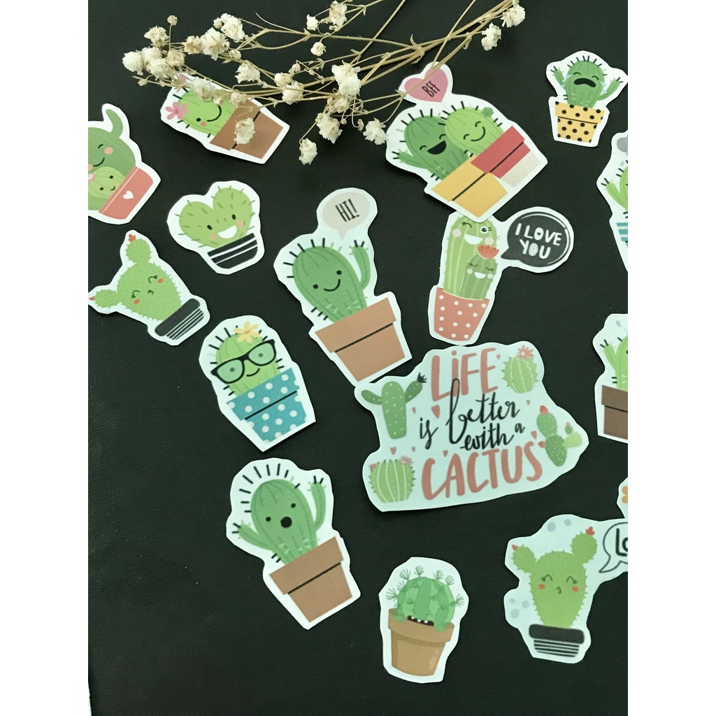 Set 29 miếng dán họa tiết hình cây dễ thương