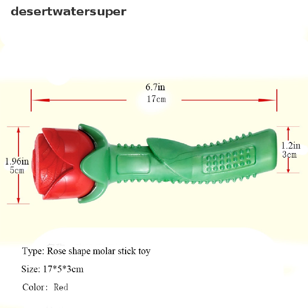 Dsvn Pet Toys Rose-Shaped Dogs Chew Molar Stick Cleaning Toothbrush Puppy Dental Care HOT