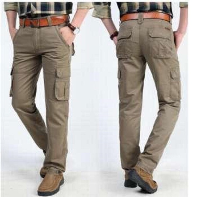 Quần kaki nam trung niên túi hộp xuất khẩu dưới 85kg có Bigsize