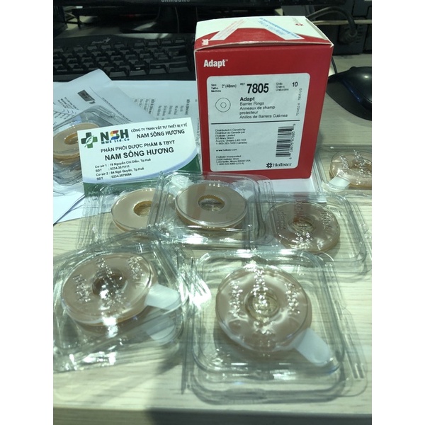 Vòng bảo vệ da chống loét 7805 7806 HOLLISTER đế dán hậu môn nhân tạo chống loét Hollister 7806/ 7805 Mỹ