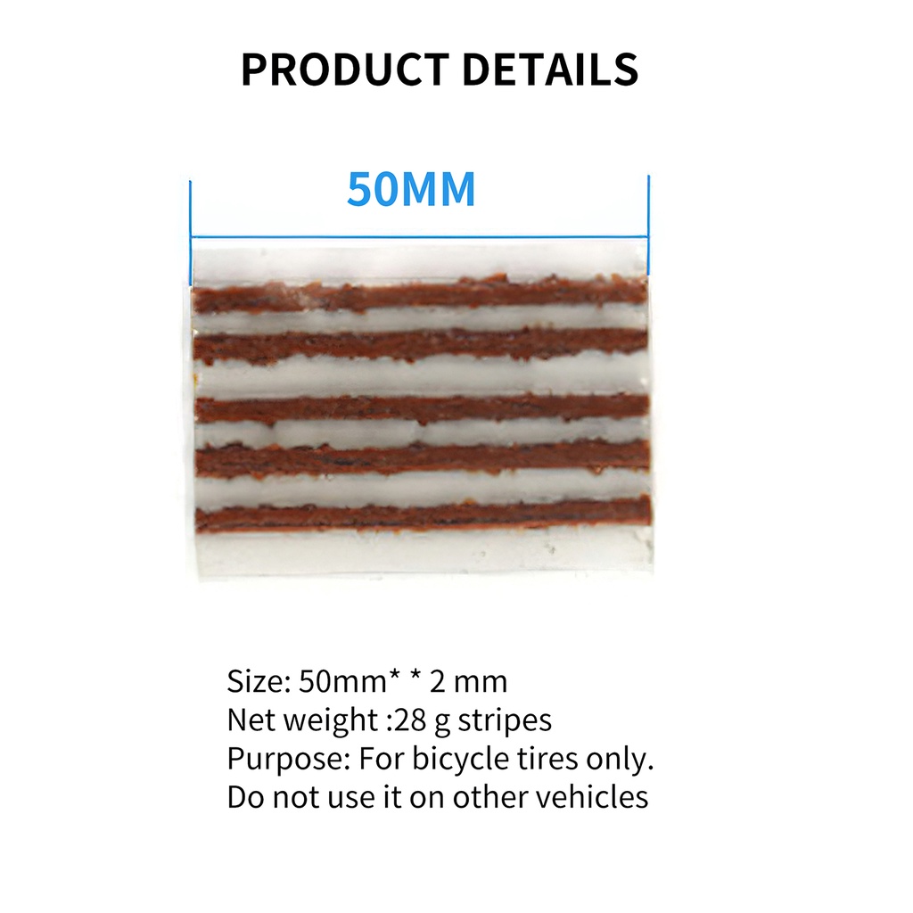 [Kitch]10pcs Rubber Tubeless Tire Repair Strips Tire Repair Plugs For Car Bicycle Mountain Bike