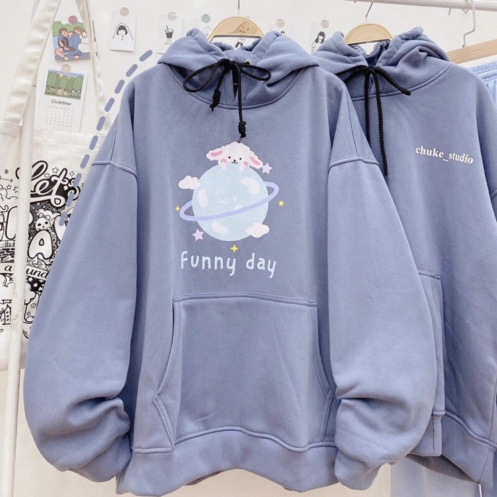 Áo Khoác nỉ Hoodie FUNNY DAY Áo hoodie thời trang Unisex FreeSize Dưới 63kg - Sumon Shop | BigBuy360 - bigbuy360.vn