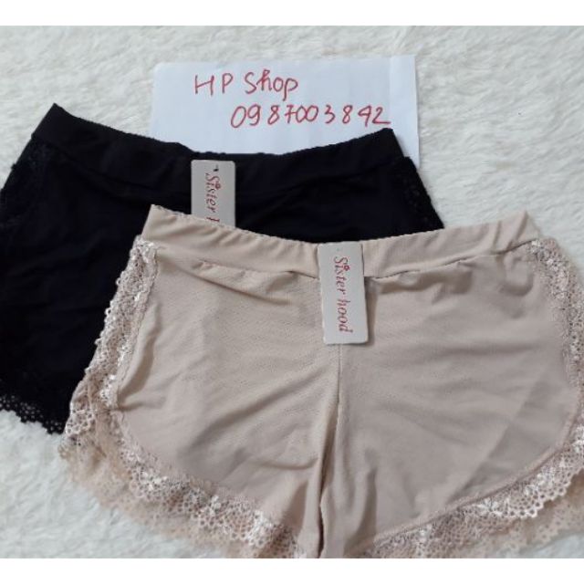 Quần đùi mặc váy thông hơi ren 2048