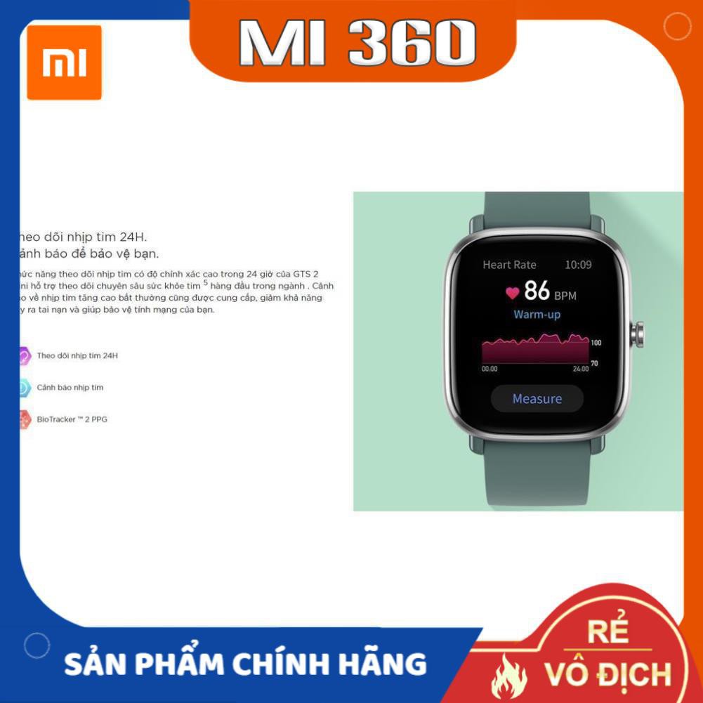 Đồng Hồ Thông Minh Amazfit GTS 2 Mini Quốc Tế✅ Hàng Chính Hãng✅ Bảo Hành 12 Tháng