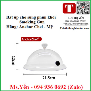 Bát úp khói cho thiết bị tạo khói cho món ăn