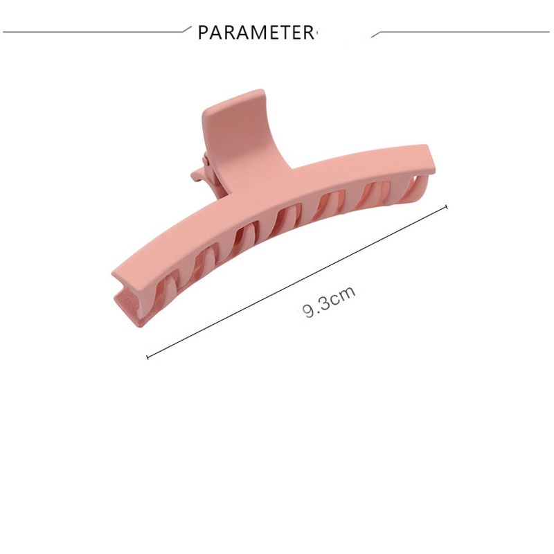 Kẹp tóc bằng nhựa acrylic nhám thanh lịch cho nữ