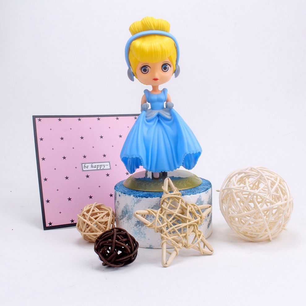 phụ kiện bánh sinh nhật [FREESHIP❤️] công chúa váy xanh dương