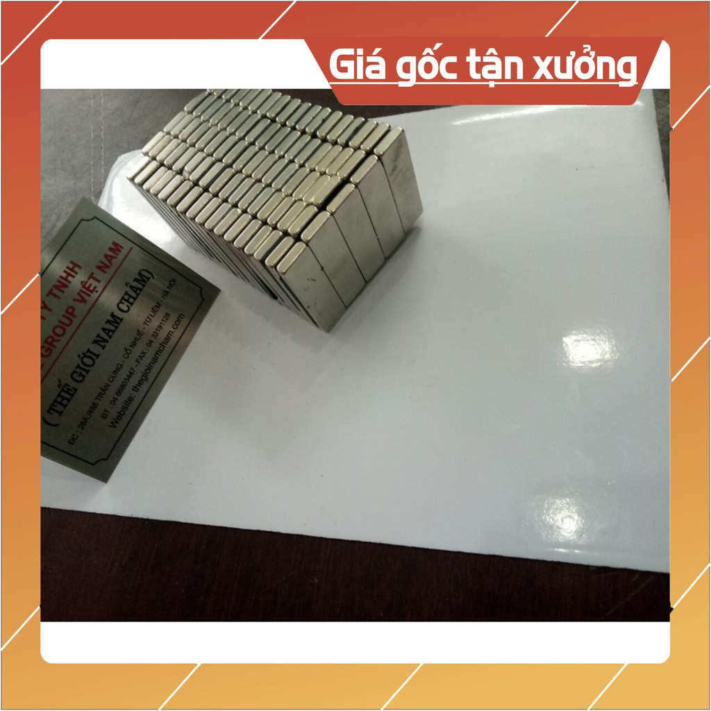 [Xả Kho] Nam châm viên 50x15x5mm, loại nam châm trắng đất hiếm hình chữ nhật.