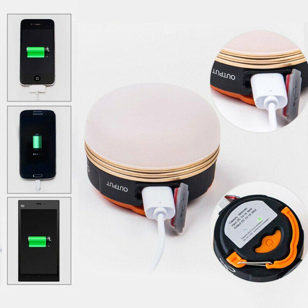 Đèn LED Cắm Trại 1 Cổng Sạc USB