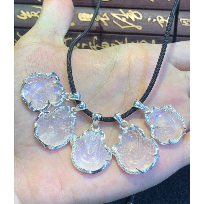 Mặt dây chuyền đeo cổ Hồ Ly chúa đá mặt trăng Moon cho đường tình duyên may mắn 🍀