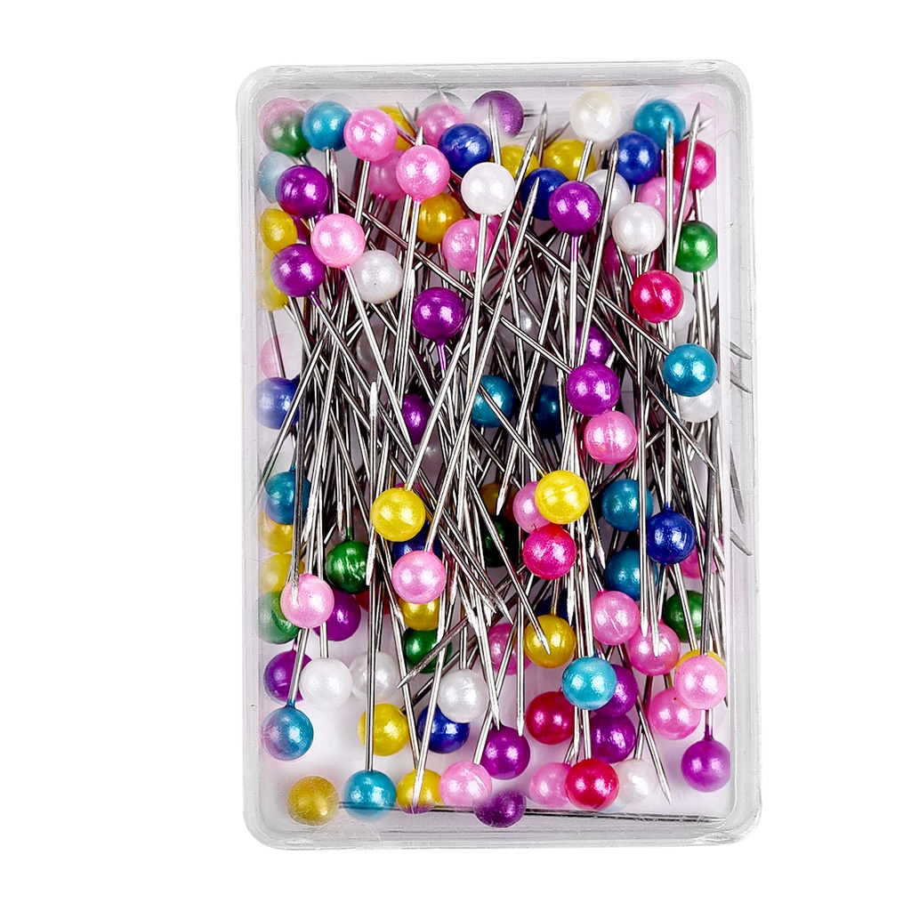 100 miếng thép không gỉ may kim, kính bóng đầu thẳng loại đám cưới bó kim vải may quilting DIY thủ công mỹ nghệ