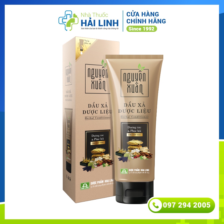 Dầu xả Dược Liệu Nguyên Xuân⚡Tặng thêm 30ml⚡Hộp 150ml Giúp dưỡng và phục hồi tóc hư tổn