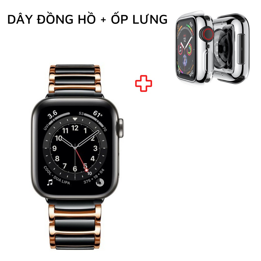 Dây đồng hồ Apple Watch sang trọng cho nam giới hợp kim thép không gỉ series 6/5/4/3/2/1 38mm/ 40mm / 42mm/ 44mm