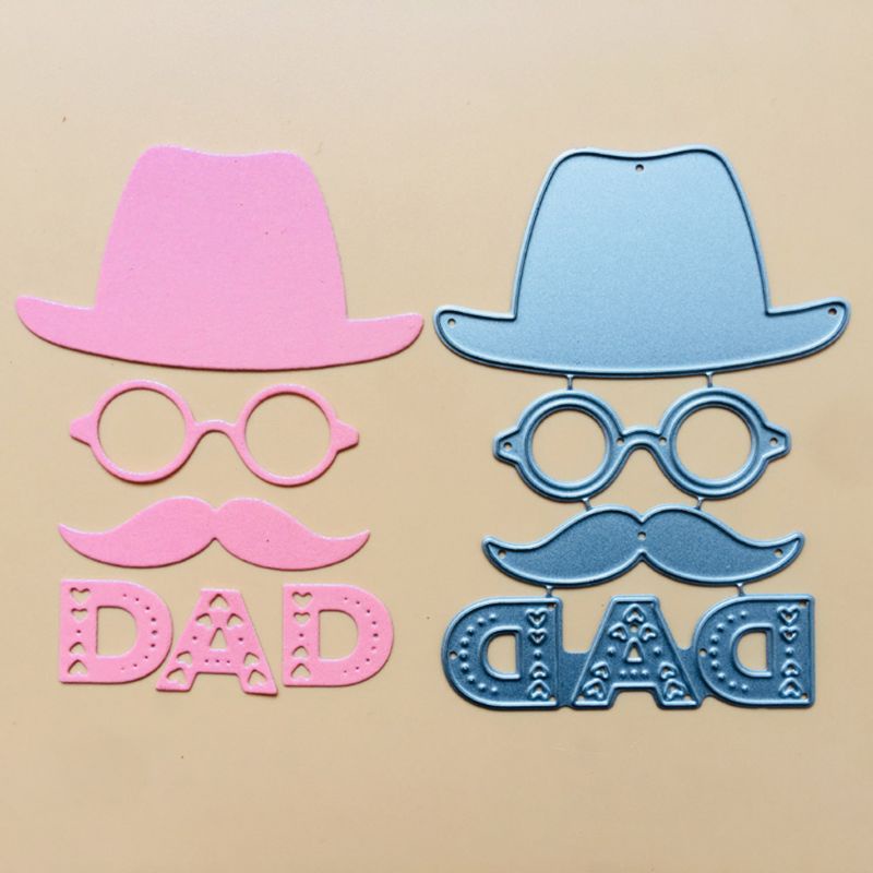 Khuôn Cắt Giấy Làm Từ Kim Loại Hình Chữ Blala Hat Dad Trang Trí Scrapbook