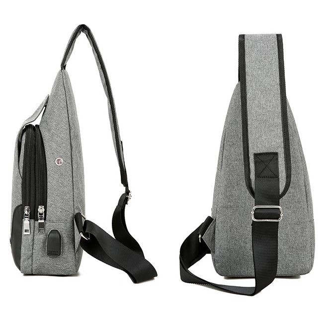 Túi đeo chéo có cổng nối cáp và tai nghe - T1093 | BigBuy360 - bigbuy360.vn