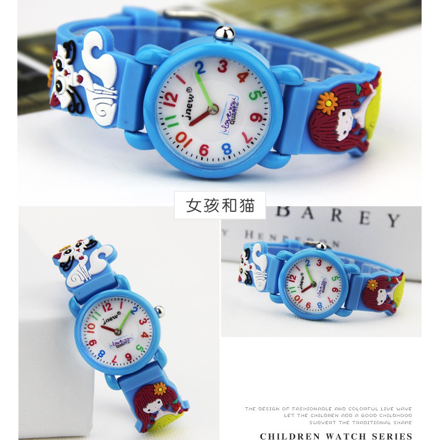 Đồng Hồ Trẻ Em 3d Chống Nước Mặt Hình Mèo Dễ Thương | BigBuy360 - bigbuy360.vn