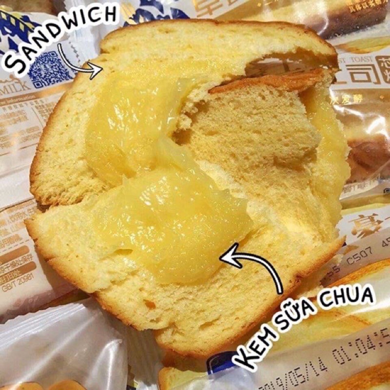 Bánh sanwich nhân sữa chua