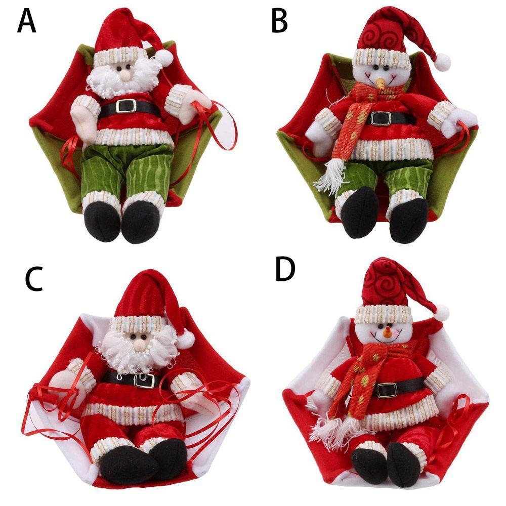 LET Phụ Kiện Trang Trí Giáng Sinh Hình Ông Già Noel Nhảy Dù