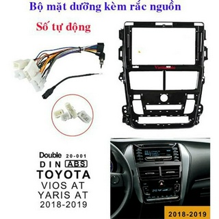 Mặt dưỡng xe vios 2003-2005 khung lắp màn hình xe vios 9 inch -chuyên sỉ