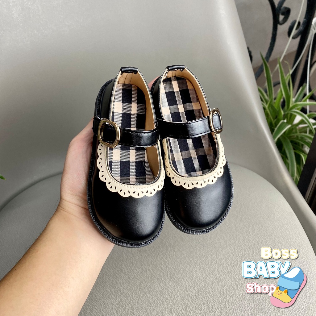 Giày búp bê bé gái vitage từ 3-12 tuổi đế êm thời trang phong cách hàn quốc ( 1520 )