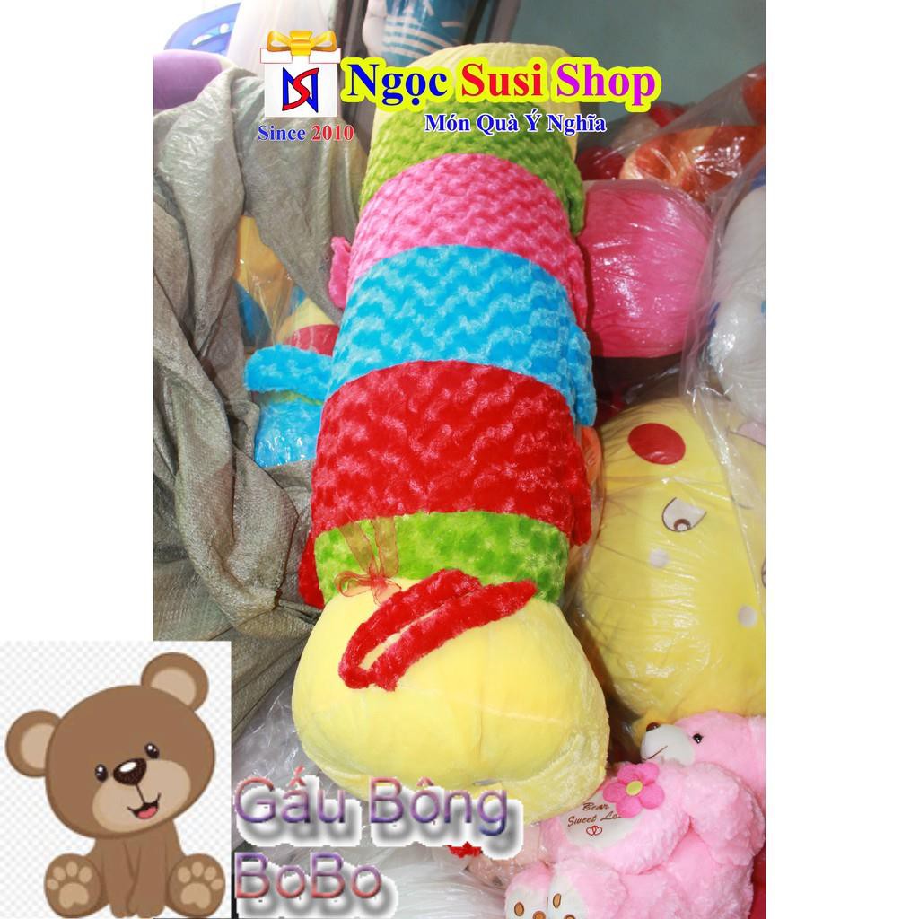 [BOBO] [CỰC ĐẸP] GẤU BÔNG GỐI ÔM CON SÂU CỰC ĐẠI SIZE 1M2 DÀI 1M1 [RẤT TO]