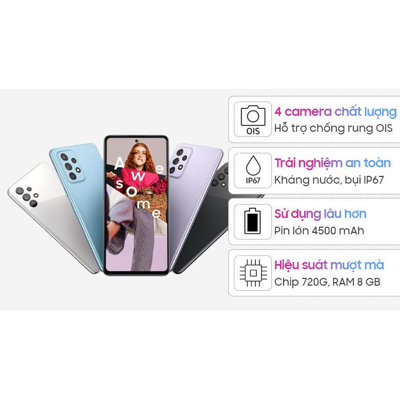 Điện thoại Samsung Galaxy A52 Chính hãng