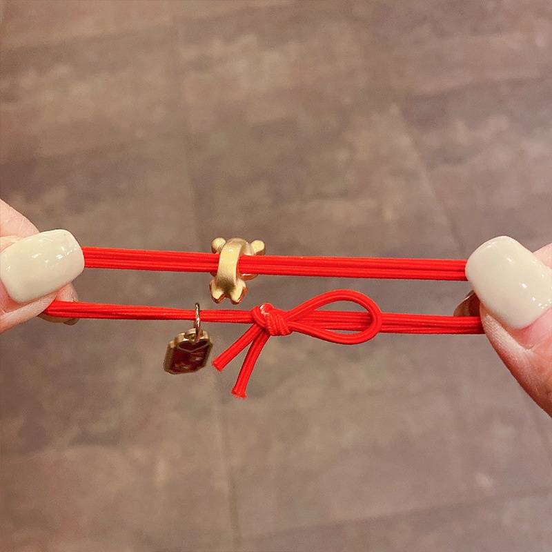 Dây buộc tóc cao su mặt hình hổ năm mới 2022