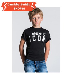 Áo thun / Áo phông trẻ em bé trai bé gái chữ DSQ chất cotton cao cấp DS4