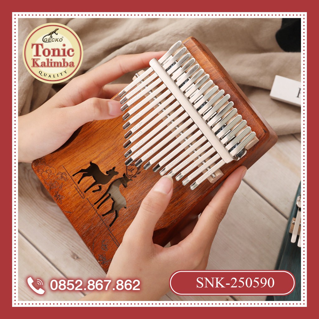 [BST SNK] Đàn kalimba 17 phím gỗ Gụ Mahogany SNK-250590