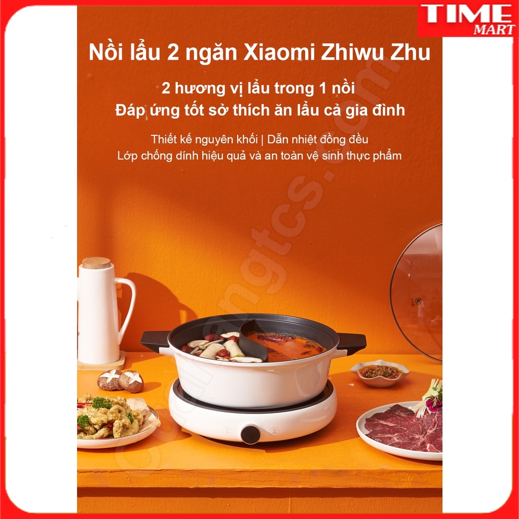 [CHÍNH HÃNG] Nồi lẩu 2 ngăn Xiaomi Zhiwu Zhu ZGYY001ACM. [TIME_MART siêu thị tiện ích gia đình]