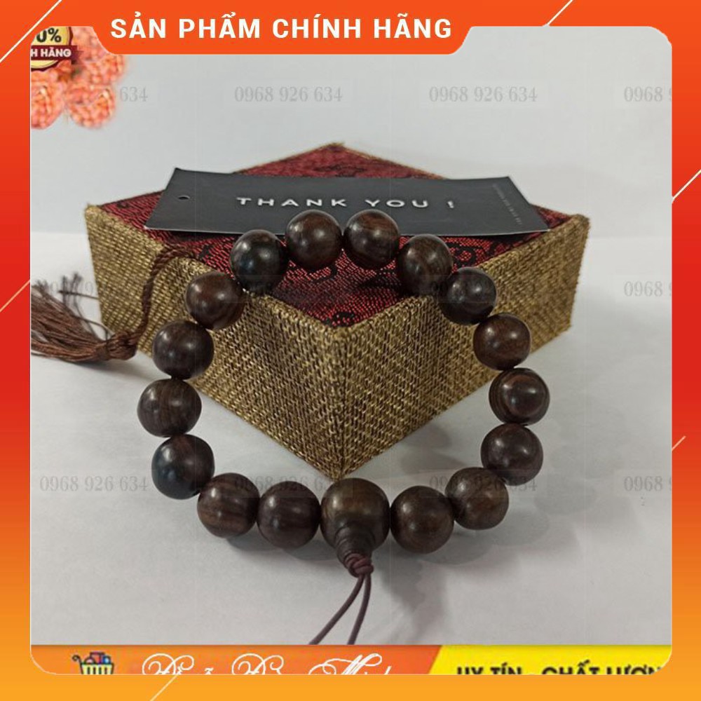 Vòng tay phong thủy gỗ mun📌 FREESHIP📌Vòng đeo tay phong thủy may mắn hạt gỗ mun cho người mệnh Mộc, Thủy [Hot]