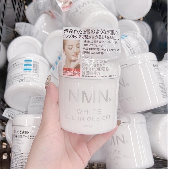 Kem Dưỡng NMN Trắng Da Chống Lão Hóa,Gel Tế Bào Gốc NMN White All - In - One Gel 245g Nhật Bản