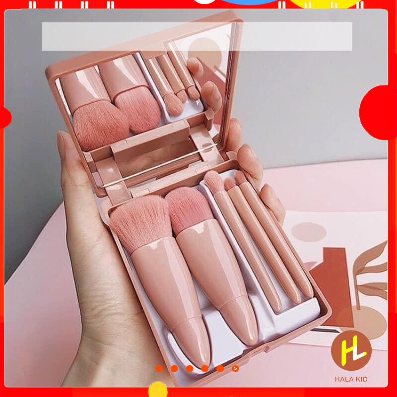 Sét 5 bộ CỌ TRANG ĐIỂM KÈM GƯƠNG siêu tiện lợi cho các chị em