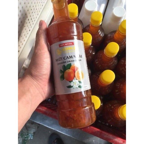 Mứt cam nhài pha trà chanh siêu ngon chai 920gram