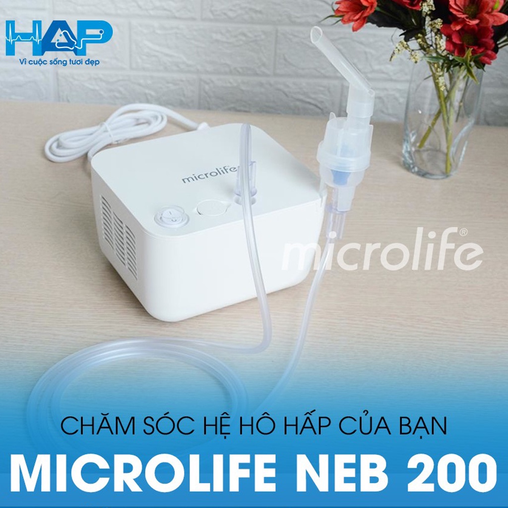 MÁY XÔNG MŨI HỌNG MICROLIFE NEB 200 - BẢO HÀNH 3 NĂM