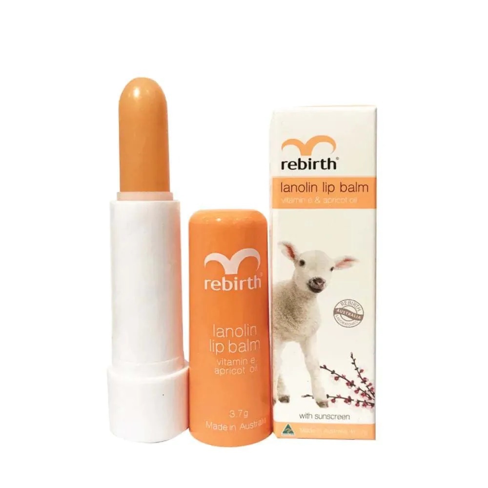 Son Dưỡng Môi Nhau Thai Cừu Rebirth Lip Balm xuất xứ Úc, chống khô, nứt nẻ môi cho phụ nữ, bạn gái - Trung Đông Pharmacy