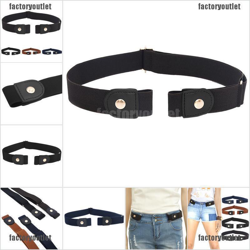 Dây thắt lưng không cài khóa co giãn nhiều màu sắc tùy chọn tùy chỉnh thời trang unisex