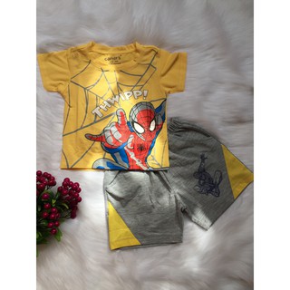 Combo 4 bộ bé trai thun cotton 4c
