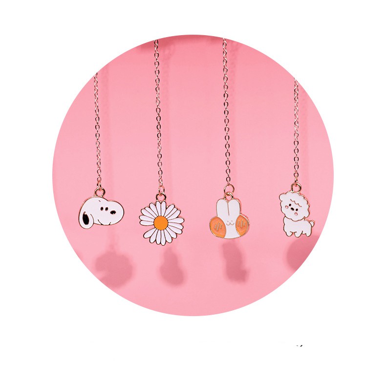 Bookmark Kẹp Đánh Dấu Trang Sách Kim Loại Enamel Nhiều Hình Vpp Đáng Yêu