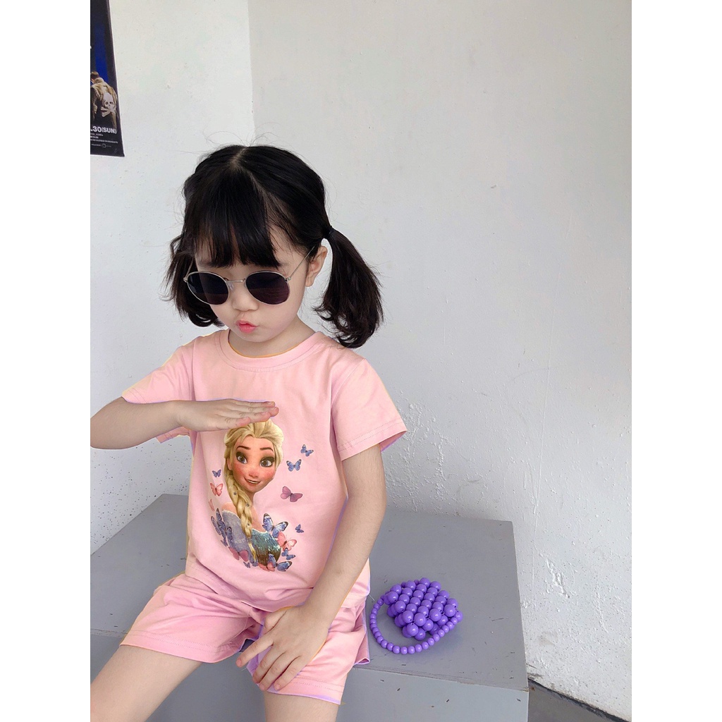 Đồ bộ bé gái hoạt hình AM875 - đồ bộ cho bé gái từ sơ sinh đến 18kg