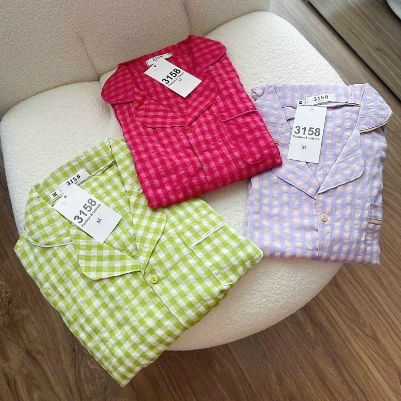 Bộ Pyjama [ Kẻ Dài] Tay Dài Quần Dài Siêu Xinh - Chất xốp loại 1 sẽ