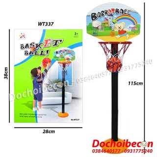 Bộ đồ chơi bóng rổ Basket Ball kèm bóng và đồ bơm WT337 - Loại lớn