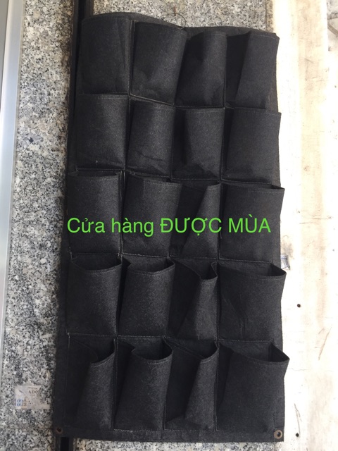 Túi vải trồng cây treo tường