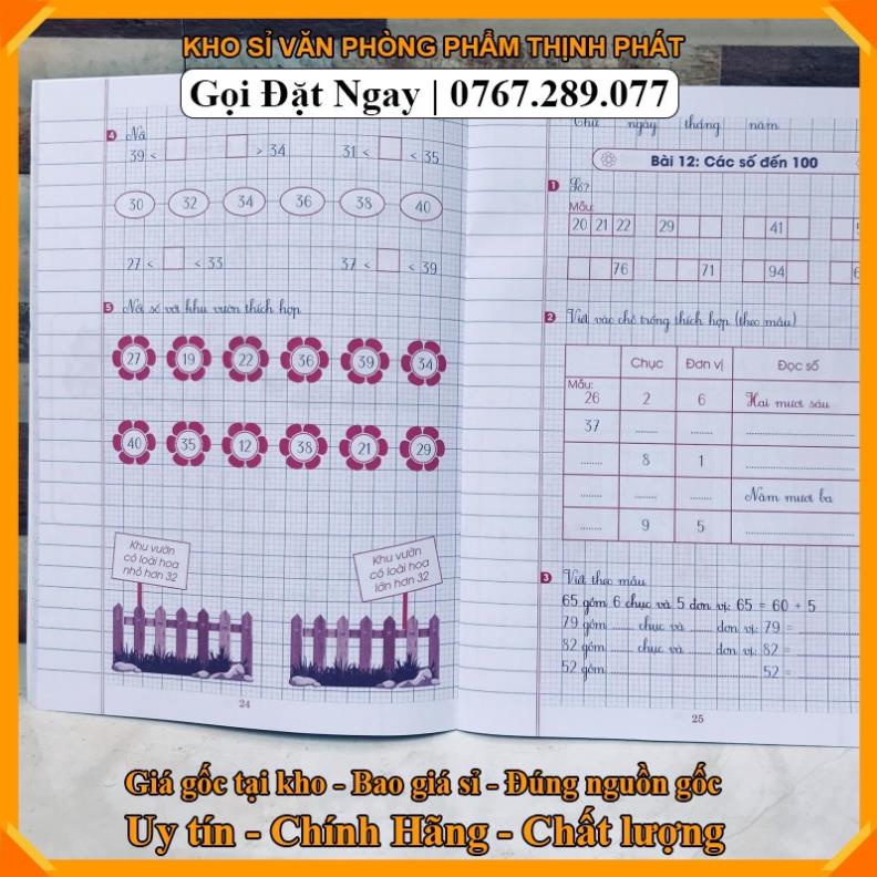 💥Kho sỉ vpp gi.á gốc,sẵn hàng 💥 VỞ OLY Bài tập toán 1 theo chương trình  chân trời sáng tạo