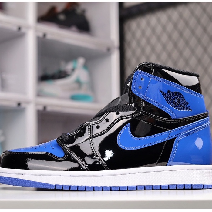 Giày Air Jordan 1 High " Patent Blue "
