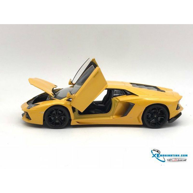 Xe Mô Hình Lamborghini Aventador Lp700-4 1:24 Welly ( Vàng )&lt;br&gt;